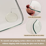 Koonmi Tempered Glass Chair Mat for Hardwood Floors & Carpets, 30" x 55“ Transparent Heavy Duty Office Floor