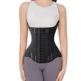MISTHIN Waist Cincher Corset Sport Girdle Trimmer Double Belt Wrap Waist Trainer Shaperwear Tummy Control Shaper for Women (Black, XX-Small)