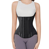 MISTHIN Waist Cincher Corset Sport Girdle Trimmer Corset Double Belt Wrap Waist Trainer Shaperwear Tummy Control Shaper for Women (Black, X-Large)