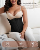 Waist Trainers for Women for Daily Wear, Faja Body Shaper Corset with Tummy Control for Workouts, Postpartum Recovery, and Yoga Sessions — Breathable and Supportive Black