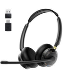 AI ENC Noise Cancelling for Clear Call & Meeting, Bluetooth 5.3 & USB Dongle for Laptop