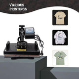 5 in 1 Heat Press Machine - 360° Swing Away T-Shirt Press