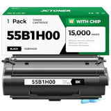 Toner Cartridge Black High Yield with Chip 15,000 Page-Yield Replacement for Lexmark