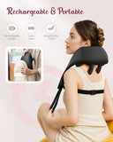 THERAZZAGGE Cordless Neck Massager with Heat [2026 Upgraded] - Neck Shoulder Massager for Pain Relief Deep Tissue, 6D Deep Kneading Shiatsu Back Massage, FSA Eligible HSA Store Eligible