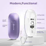 Canslab Ultrablade PRO Auto Stop Can Opener - Rechargeable Electric Can Opener for Kitchen for Seniors with Arthritis - One Touch Side Cut Opener, Smooth Edge, Lilac