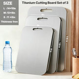Titanium Cutting Board Set of 3,Metal Kitchen Chopping Boards