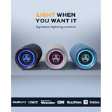 TREBLAB HD77 – Waterproof Bluetooth Speaker, 25W Loud 360° Sound, Deep Bass, IPX7, TWS Pairing, RGB Lights, 20H Battery, Portable Wireless Speaker for Outdoor, Beach, Camping, Party, Travel