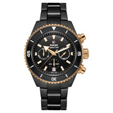 Rado - Captain Cook Open Heart - Men's Automatic Swiss Watch - 43mm Black Dial - Black High-Tech Ceramic Bracelet - R32190153