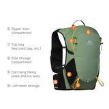 AONIJIE 18L Lightweight Hiking Backpack Waterproof, Backpacking Pack for Men Women, Hydration Hiking Pack with Multi Pockets & Waist Strap, Camping Travel Daypack - Green