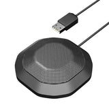 360° Conference USB Microphone for Desktop No Speaker, USB Computer PC Mic, Noise-Canceling Technology, Recording