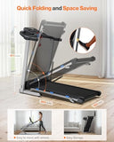 Cardirun Foldable Treadmill with Incline, 350 LBS Capacity, 3.0HP Quiet Running Treadmills for Home, Incline Treadmill with Pulse Sensor and Bluetooth Speaker