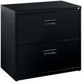 Hirsh 30" W Modern Metal Lateral File Cabinet with 2 Drawers & Secure Lock