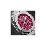 Alpina Unisex Solar Powered Solarmeter, 37.5mm Silver-Tone Stainless Steel Case with a Burgundy Dial (Style: AL-140BRG3AE6B)