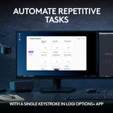 MX Keys S Combo - Performance Wireless Keyboard and Mouse with Palm Rest, Customizable Illumination,
