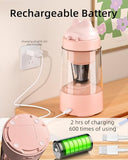 Zmol Electric Pencil Sharpener, Pink Bunny Pencil Sharpener for Colored Pencils, Auto in & Out
