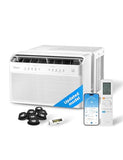 Midea 8,000 BTU U Shaped Smart Inverter Window Air Conditioner - Cools 350 Sq Ft, Ultra Quiet with Open Window Flexibility - Alexa/Google Assistant Compatible - 37% Energy Savings