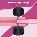 Hip Thrust Belt, Balency Hip Thrust Belt for Dumbbells Heavy, Booty Belt for Hip Thrust, Slip-Resistant Padding Hip Thrust Belt, Pink