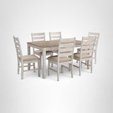 Signature Design by Ashley Skempton Cottage Dining 7 Piece Set – Rectangular Table & 6 Upholstered Chairs
