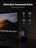Computer Speakers for Desktop PC, 20W Peak Power Bluetooth 5.4 USB/USB-C Powered PC Speakers with RGB Glow