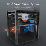 S1 3D Printer Only, 600mm/s High Speed Printing and Full Auto Leveling, Free-Clogging Extruder with 320℃ Hotend, Mental CoreXY Strucuture Built-in Camera