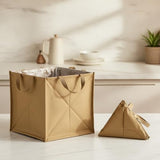 1 Pack Folding Trash Can, Collapsible Oxford Cloth Garbage Bin for Car