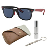 Ray-Ban RB8395M CARBON FIBER WAYFARER SCUDERIA FERRARI Sunglasses with Kit
