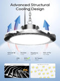 ONLYLUX 200W UFO LED High Bay Light, 30000LM 5000K High Bay LED Shop Lights