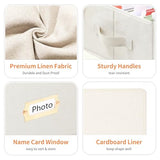 Aokeyee 2PC Photo Storage Box - Photo Organizer Box for 4x6 Pictures, Photo Boxes with Dividers & Labels, Holds 3400+ Photos