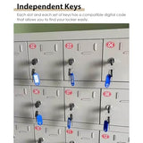 Stainless Steel Phone Lock Box - Secure Storage Cabinet for Devices, Ideal for Students, Teachers & Employees, Independent Keys, Locking Mechanism for Safety & Organization