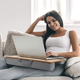 Totnz Lap Desk, Home Office Laptop Desk Fits up to 17 inches with Mouse Pad, Wrist Pad, Tablet