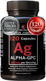 Alpha GPC Supplement & BioPerine for Hyper Absorption - 120 Count, Alpha-GPC 600mg per Serving - Nootropics for Memory, Focus, Energy, & Drive - Choline Supplements to Boost Acetylcholine, Made in USA