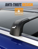 KINGGERI 300lbs Lockable Roof Rack Cross Bars Compatible with KIA Sorento 2016 2017 2018 2019 2020 with Flush Side Rails, Heavy Duty Aluminum Roof Rails Crossbars Rooftop Cargo Carrier Luggage