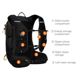 AONIJIE 18L Lightweight Hiking Backpack Waterproof, Backpacking Pack for Men Women, Hydration Hiking Pack with Multi Pockets & Waist Strap, Camping Travel Daypack - Black