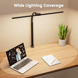 LED Desk Lamp for Home Office, 24W Computer Desk Light with Remote Control, Bright Table Lamp with Clamp