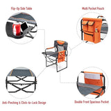 SUNNYFEEL Camping Directors Chair, Heavy Duty,Oversized Portable Folding Chair with Side Table, Pocket for Beach, Fishing,Trip,Picnic,Lawn,Concert Outdoor Foldable Camp Chairs
