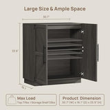 SICOTAS Large Modern Industrial Sideboard Buffet Cabinet with Storage Doors