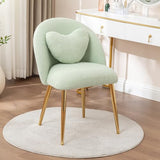 Hobooment Vanity Chair,Accent Makeup Comfy Cute Desk Girls Fluffy Chairs