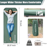 Self Inflating Sleeping Pad with Electric Pump, 3.14" Ultra-Thick Memory Foam Sleeping Mats for Camping,Easy Inflate&Deflate,9.5 R-Value Insulated Camping Mattress Pad with Pillow for Car Travel Tent