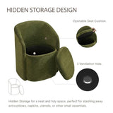 KISLOT Upholstered Dining Chairs with Casters