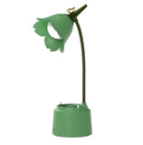 CWENZXDIA Eye-Caring Desk Light Rechargeable LED Desk Lamp Touch Control Dimming 3 Brightness with Pen Holder for Office Home(Green)