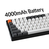 USB Wired Mechanical Keyboard with Keychron Super Red Switch/Double-Shot Keycaps/RGB Backlight