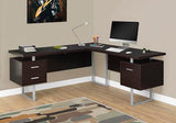 Monarch Specialties Computer 70"L Desk Left or Right Facing - Capuccino