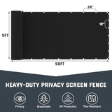 Kesfitt Chain Link Fence Privacy Screen 6x50FT, 90% Privacy Outdoor Fence Cover with Brass Grommets