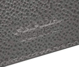 Prada Orizzontale Gray Mercurio Micro Grain Leather Iconic Triangle Logo Wallet 2MO513