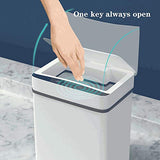 WGTYOA 15L Intelligent Trash Can Automatic Sensor Dustbin Smart Electric Waste Bin