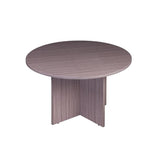 Boss Office Products 42" W Conference Table with 4 Stacking Chairs in Driftwood