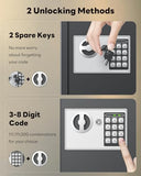 70 Position Key Cabinet with Combination & Key Lock Wall Mounted Security Keys Safe Key