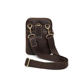 European Men's Large Capacity Zippered Crossbody Bag Waist