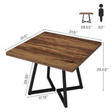 Tribesigns Square Commercial Dining Table Set of 4