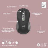 Logitech MK955 Signature Slim Wireless Keyboard and Mouse Combo, for Larger Hands, Quiet Typing and Clicking